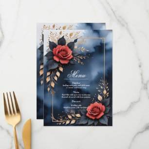 Elegant rose arrangement with golden foliage  menu