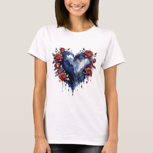 Elegant rose arrangement with golden foliage T-Shirt