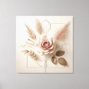 Elegant Rose Art  Canvas Print