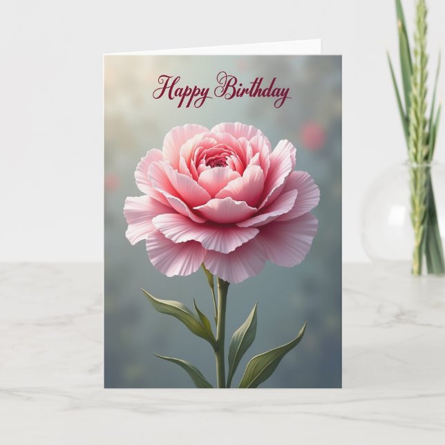 Elegant Rose Blossom Card (Front)