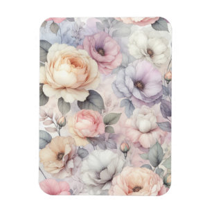 Elegant Rose Blossoms Magnet