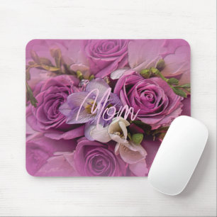 Elegant Rose Bouquet Mouse Mat