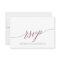 Elegant Rose Calligraphy Song Request RSVP Card