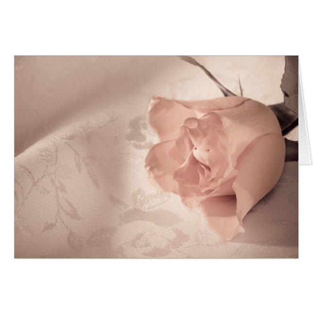 Elegant rose card to customise any way you want (Front Horizontal)