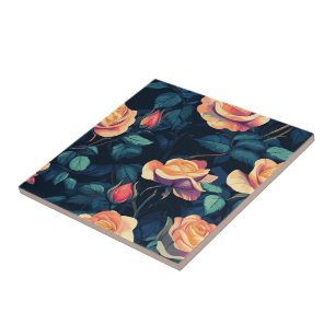 Elegant Rose Ceramic Tiles  For Stylish Entry