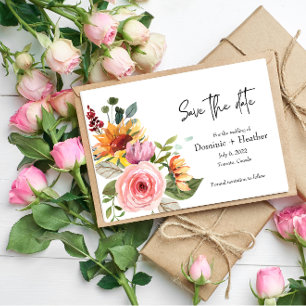 Elegant Rose Chic and Photo Wedding Invitation