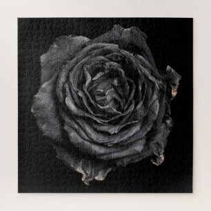 Elegant Rose Collection on Black Jigsaw Puzzle