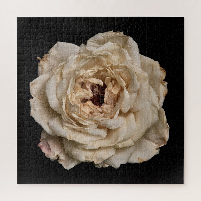 Elegant Rose Collection on Black Jigsaw Puzzle (Vertical)