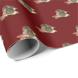 Elegant Rose Corsage  Wrapping Paper