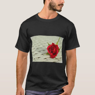Elegant Rose Floral Graphic T-Shirt