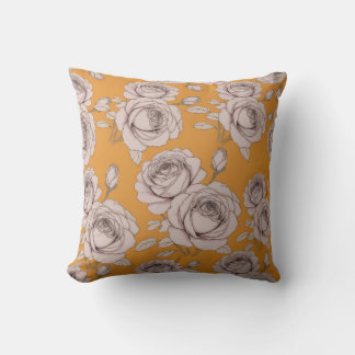 Elegant   Rose Floralblanket Cushion