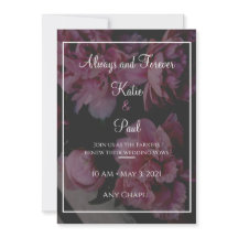 Elegant Rose Flowers Wedding invitation