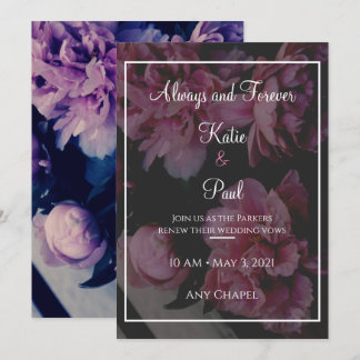 Elegant Rose Flowers Wedding invitation