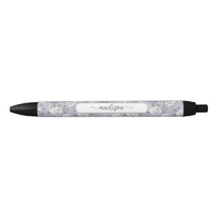 Elegant Rose Garden Lavender Pen