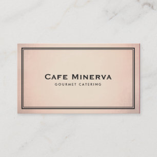 Elegant Rose God Professional Catering Business Card