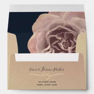 Elegant Rose Gold 5x7 Envelope