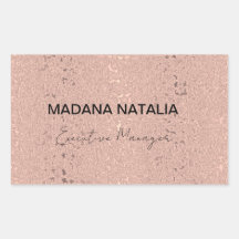 Elegant  Rose Gold Beauty Salon