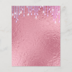 Elegant rose gold blank flyer