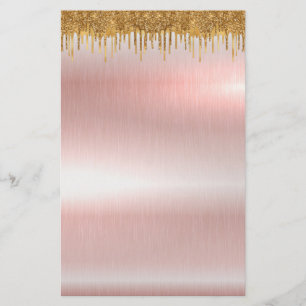 Elegant rose gold blank flyer 5.5" x 8.5"