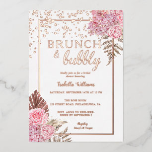 Elegant Rose Gold Boho Bridal Shower