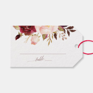 Elegant Rose Gold Calligraphy Place Card Favour Ta Gift Tags