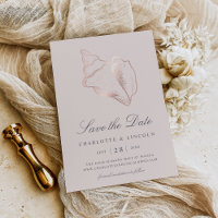 Elegant Rose Gold Conch Shell Wedding