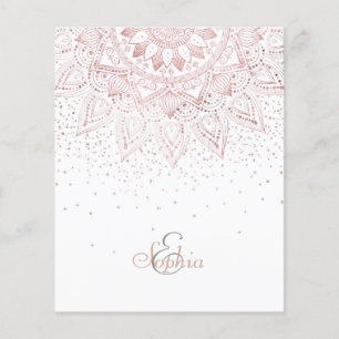 Elegant Rose Gold Dots Mandala Flyer