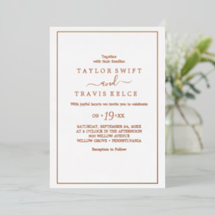 Elegant Rose Gold Foil Wedding 