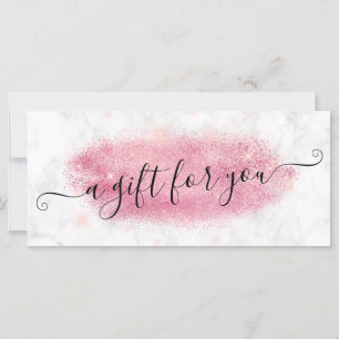 Elegant rose gold glitter marble makeup artist