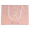 Elegant Rose Gold Glitter Monogram 