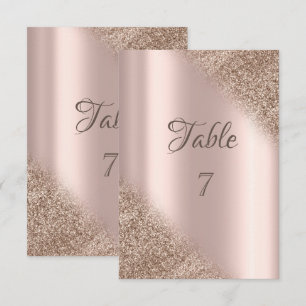Elegant Rose Gold Glitter Ombre Invitation