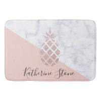 Elegant rose gold glitter white marble blush pink