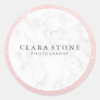 Elegant rose gold glitter white marble photography