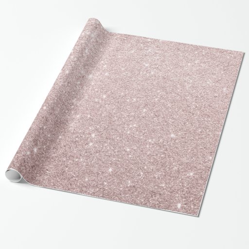 Image of elegant rose gold glitter Wrapping Paper