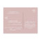 Elegant Rose Gold & Grey Menu Choice RSVP Postcard