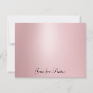 Elegant Rose Gold Handwriting Script Template