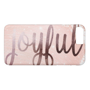 Elegant Rose Gold Joyful design iPhone 8 Plus/7 Plus Case
