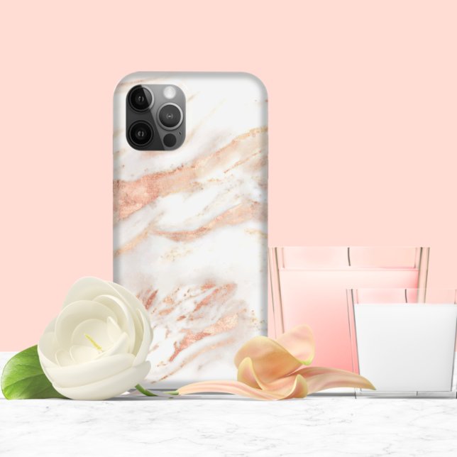 Elegant Rose Gold Marble Case-Mate iPhone Case (Creator Uploaded)