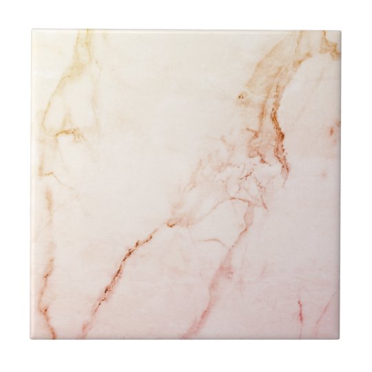 Elegant rose gold marble tile Zazzle.co.uk