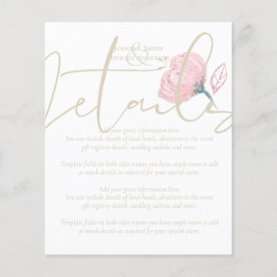 Elegant Rose Gold Modern Wedding Sparkle