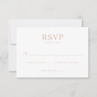 Elegant Rose Gold RSVP Card