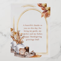 Elegant Rose Gold Script Harvest Home Décor Items