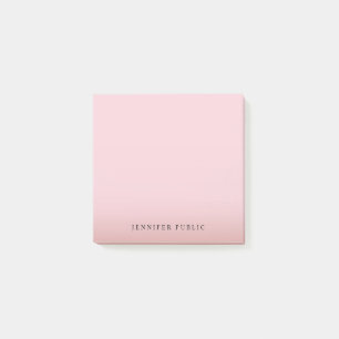 Elegant Rose Gold Template Modern Background Post-it Notes