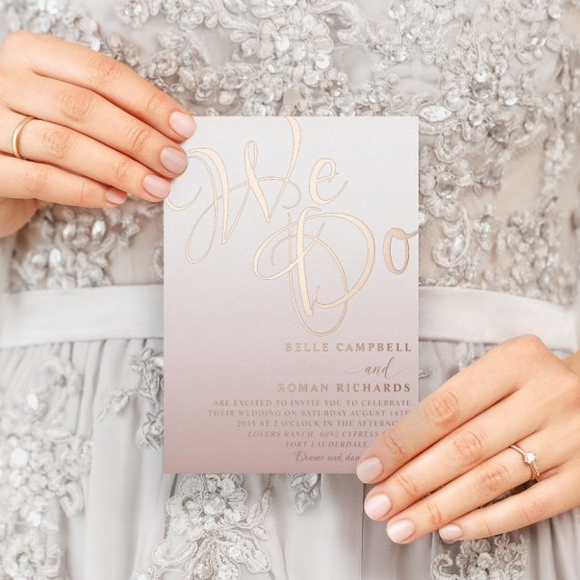 Elegant Rose Gold We Do wedding (Creator Uploaded)