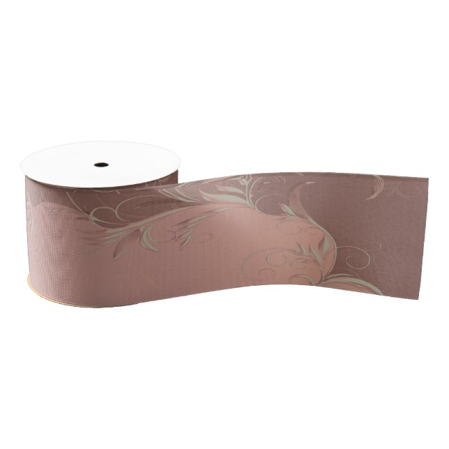 Elegant Rose Gold Wedding Grosgrain Ribbon (Spool)