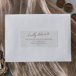 Elegant Rose Gold Wedding Guest Address Labels<br><div class="desc">These elegant rose gold wedding guest address labels are perfect for a simple wedding. The blush pink design features a minimalist card decorated with romantic and whimsical faux rose gold foil typography. Customize each label with the name and address of your guests. 21 labels per sheet. Add each sheet that...</div>