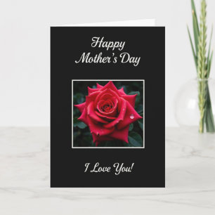 Elegant Rose I Love You Card