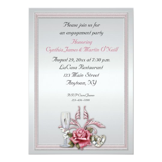 Elegant Rose Invitation