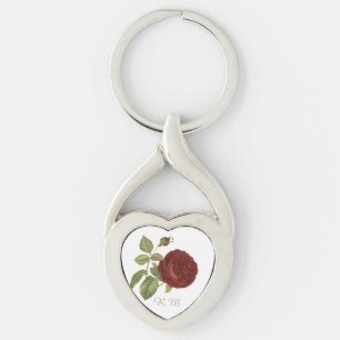 Elegant Rose Key Ring