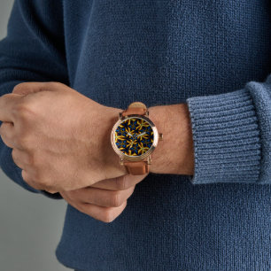 Elegant Rose Patterns Watch